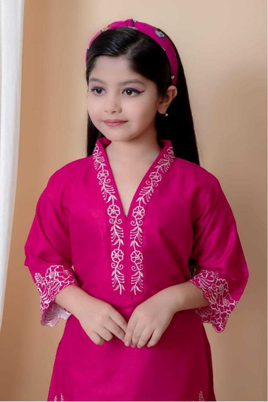 Ynf Heavy Crepe KESH461 224 Kids Wear Wholesale Girls Kurti Kids Ethnic Wear Kids Kurta Pajama Manufacturer- Kids Exports