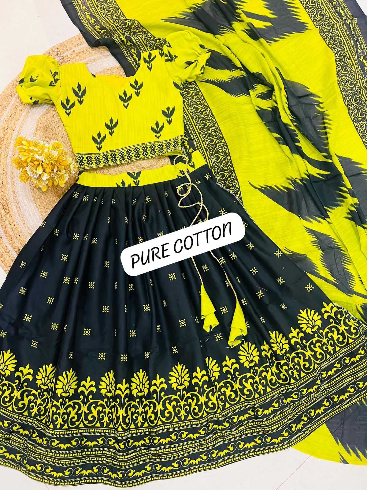 Ynf Pure Cotton RIN134 AATISHA Kids Wear Wholesale Kids Lehenga Ethnic Dresses For Kids Indian Wear For Kids Manufacturer- Kids Exports