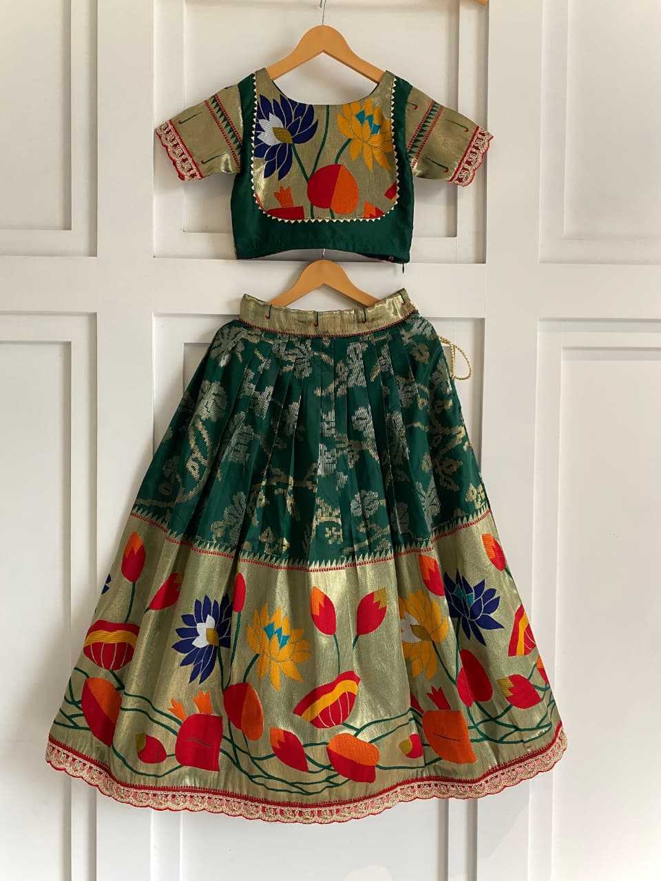 Ynf Pure Silk KESH249 Geeta Kids Wear Wholesale Kids Lehenga Kids Festive Wear Kids Silk Dress Manufacturer- Kids Exports
