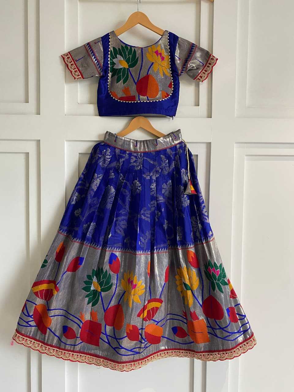 Ynf Pure Silk KESH249 Geeta Kids Wear Wholesale Kids Lehenga Kids Festive Wear Kids Silk Dress Manufacturer- Kids Exports