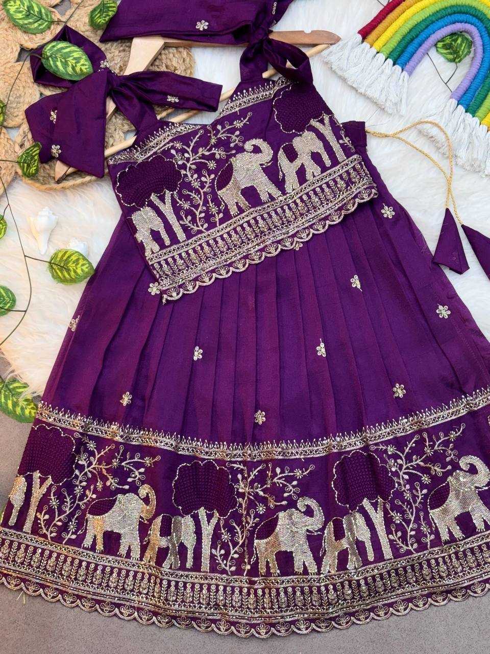 Ynf Pure Soft KESH709 33 Kids Wear Wholesale Kids Lehenga Kids Lehenga Choli Girls Ethnic Wear Manufacturer- Kids Exports