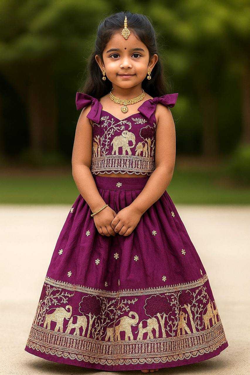 Ynf Pure Soft KESH709 33 Kids Wear Wholesale Kids Lehenga Kids Lehenga Choli Girls Ethnic Wear Manufacturer- Kids Exports