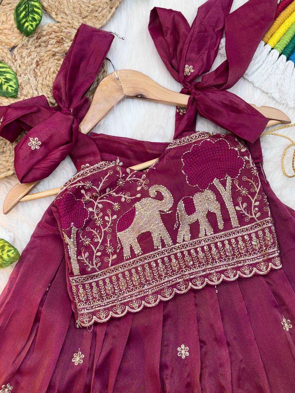 Ynf Pure Soft KESH709 33 Kids Wear Wholesale Kids Lehenga Kids Lehenga Choli Girls Ethnic Wear Manufacturer- Kids Exports