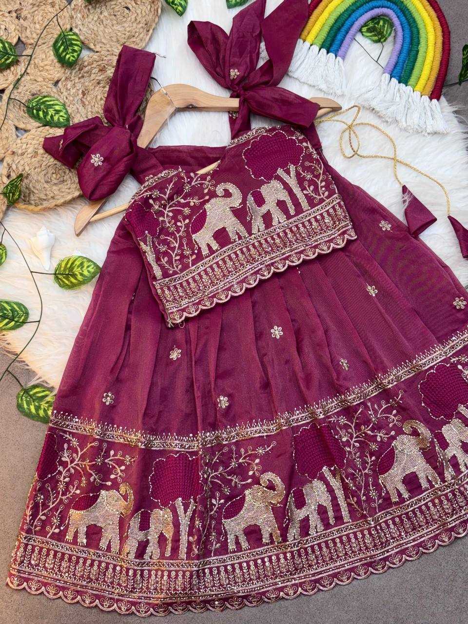 Ynf Pure Soft KESH709 33 Kids Wear Wholesale Kids Lehenga Kids Lehenga Choli Girls Ethnic Wear Manufacturer- Kids Exports