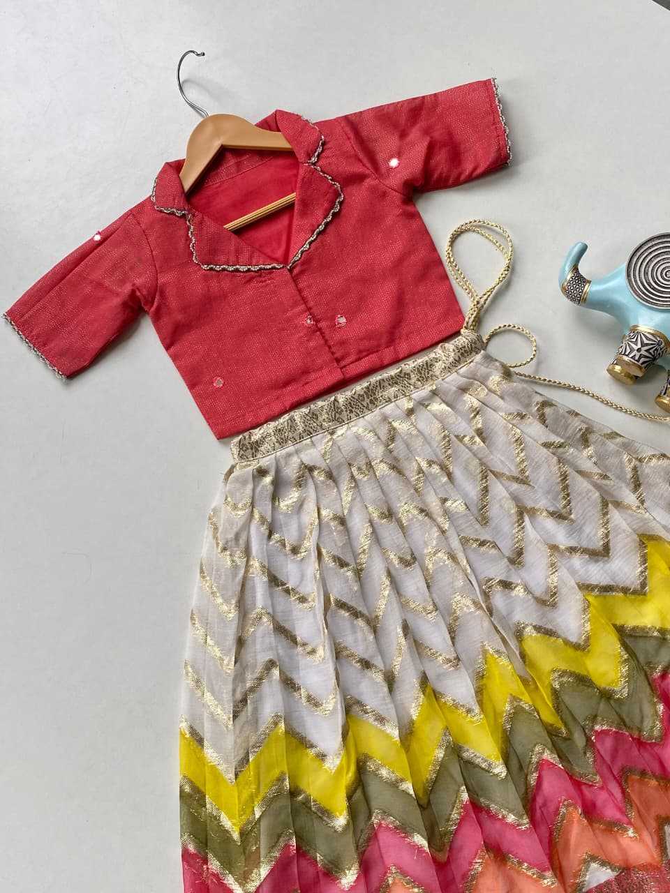 Ynf Pure Viscos KESH249 1002 Kids Wear Wholesale Kids Designer Frock Girls Ethnic Wear Kids Party Wear Ethnic Manufacturer- Kids Exports