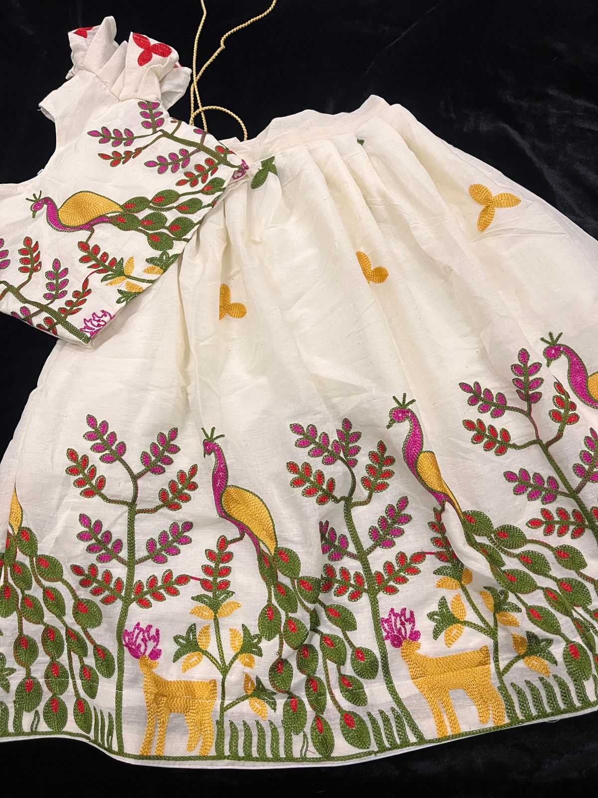 Ynf Silk Cotton RIN235 Flaired Kids Wear Wholesale Kids Lehenga Kids Ethnic Wear Kids Traditional Outfits Manufacturer- Kids Exports