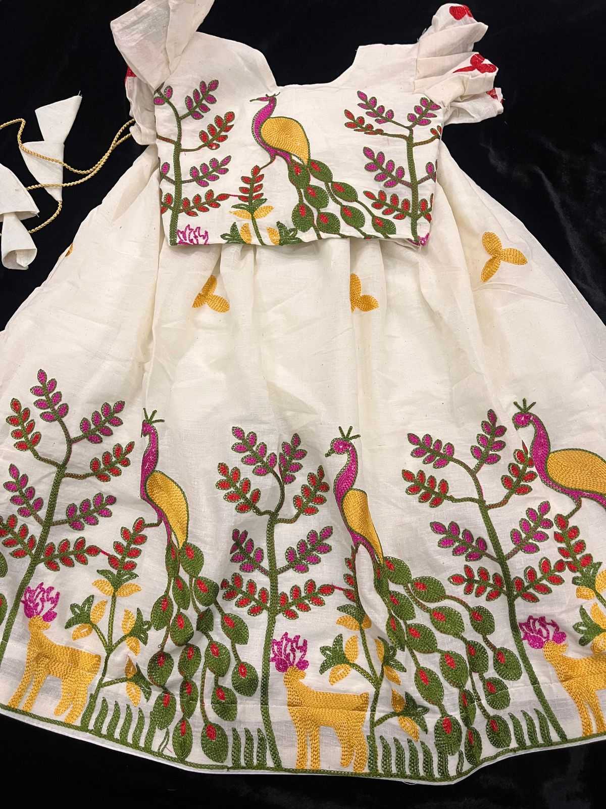 Ynf Silk Cotton RIN235 Flaired Kids Wear Wholesale Kids Lehenga Kids Ethnic Wear Kids Traditional Outfits Manufacturer- Kids Exports