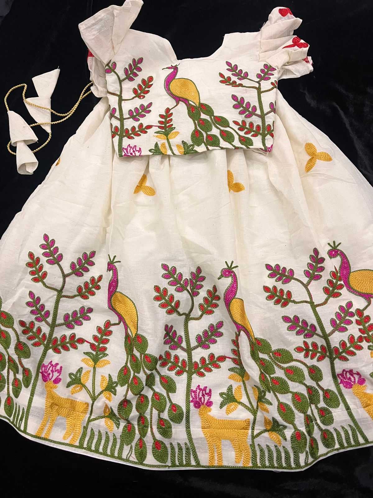 Ynf Silk Cotton RIN235 Flaired Kids Wear Wholesale Kids Lehenga Kids Ethnic Wear Kids Traditional Outfits Manufacturer- Kids Exports