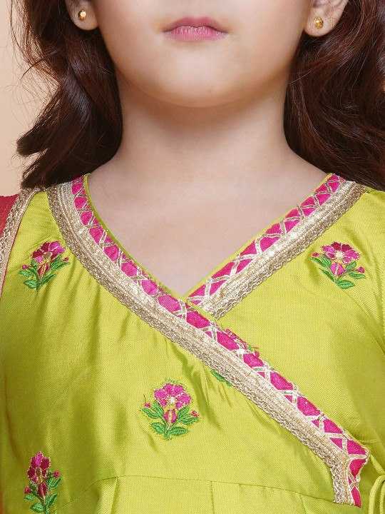 Ynf Silk KESH642 033 Kids Wear Wholesale Girls Kurti Kids Traditional Outfits Ethnic Dresses For Kids Manufacturer- Kids Exports