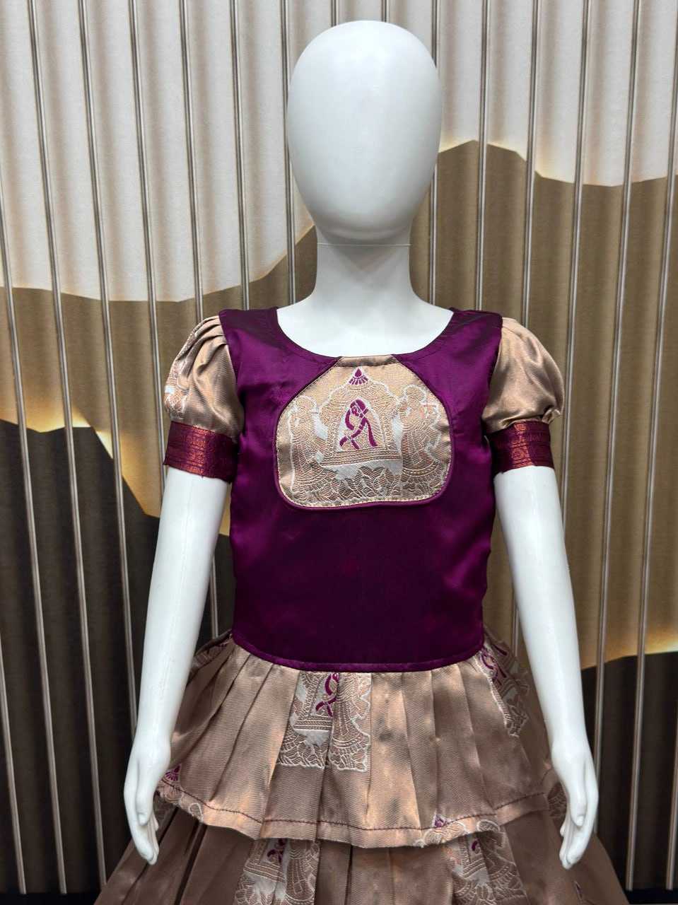 Ynf Silk KESH642 066 Kids Wear Wholesale Kids Lehenga Kids Ethnic Wear Kids Silk Dress Manufacturer- Kids Exports