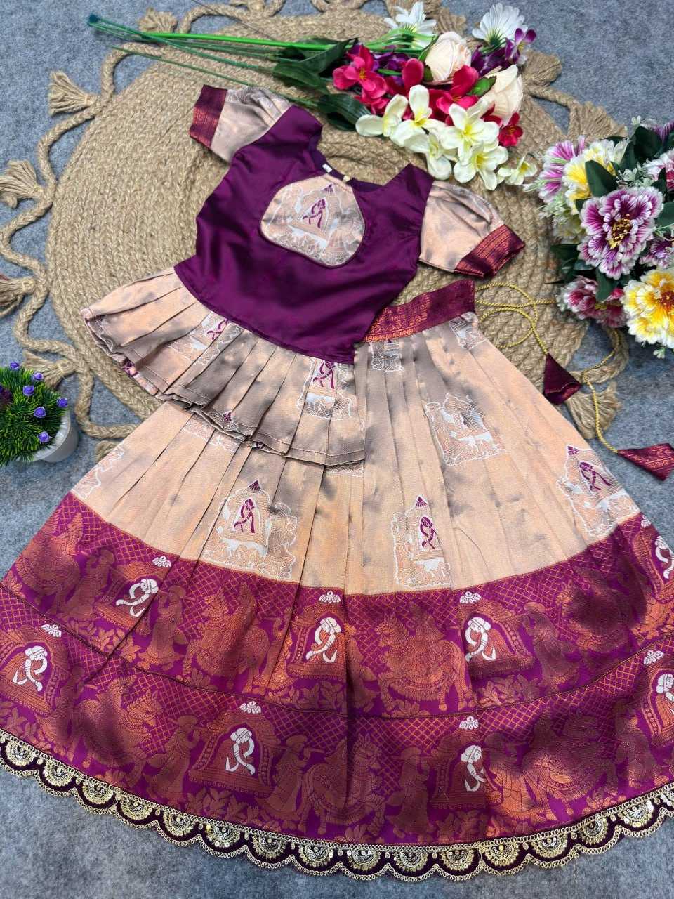 Ynf Silk KESH642 066 Kids Wear Wholesale Kids Lehenga Kids Lehenga Choli Girls Ethnic Wear Manufacturer- Kids Exports