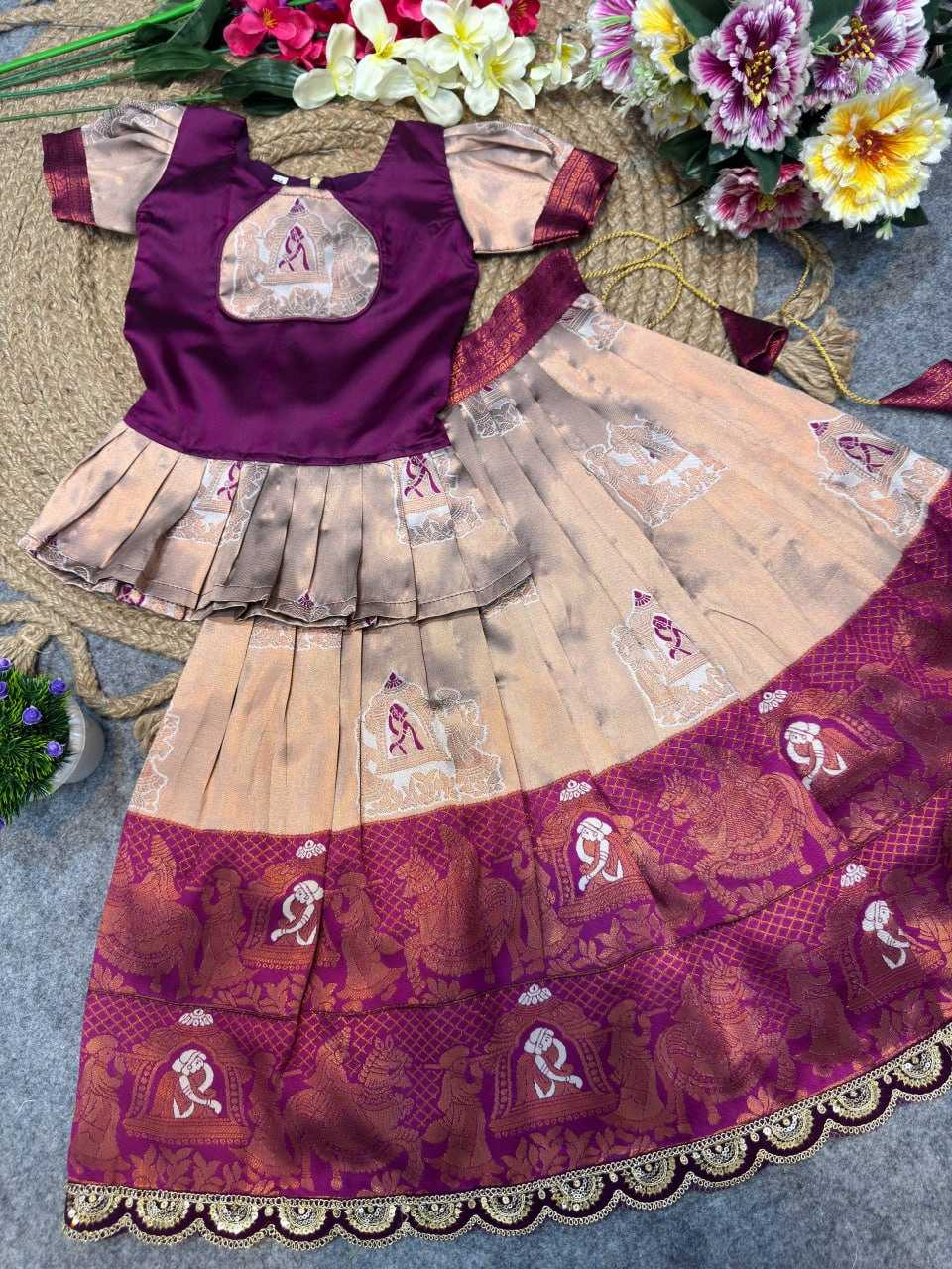 Ynf Silk KESH642 066 Kids Wear Wholesale Kids Lehenga Kids Lehenga Choli Girls Ethnic Wear Manufacturer- Kids Exports