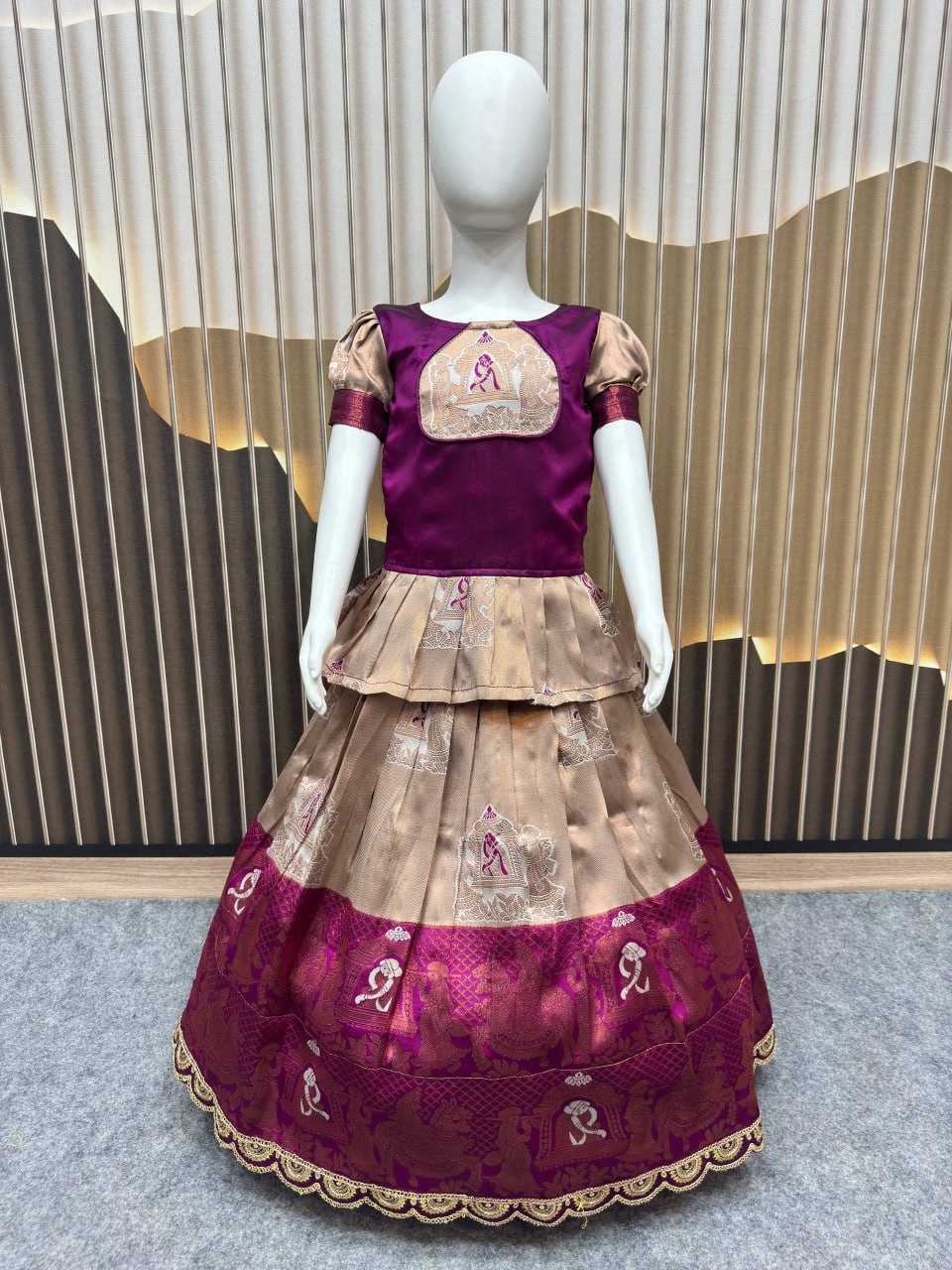Ynf Silk KESH642 066 Kids Wear Wholesale Kids Lehenga Kids Lehenga Choli Girls Ethnic Wear Manufacturer- Kids Exports