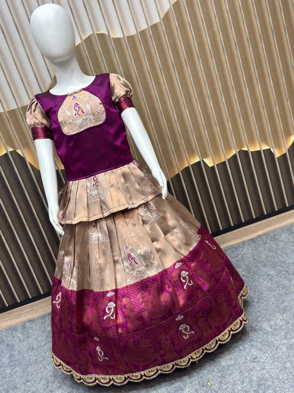Ynf Silk KESH642 066 Kids Wear Wholesale Kids Lehenga Kids Lehenga Choli Girls Ethnic Wear Manufacturer- Kids Exports