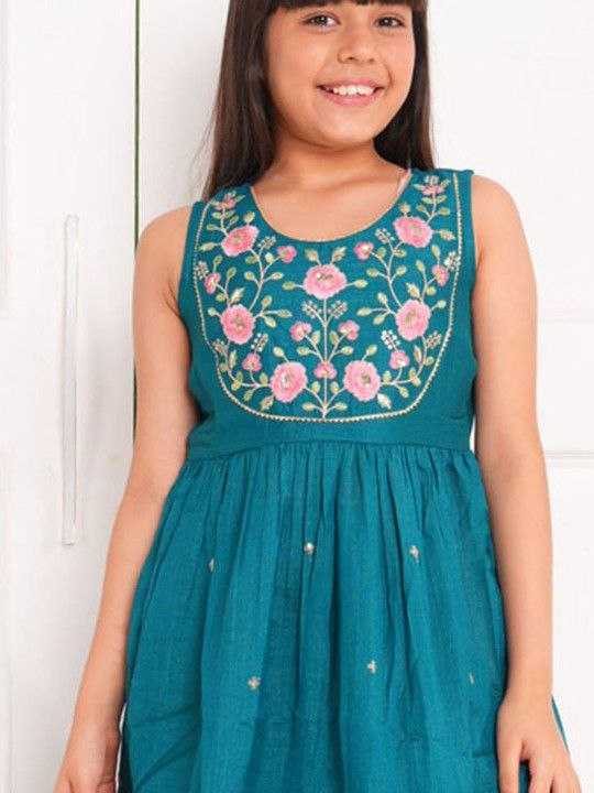 Ynf Silk KESH642 NIRJA Kids Wear Wholesale Girls Kurti Kids Ethnic Wear Kids Festive Wear Manufacturer- Kids Exports