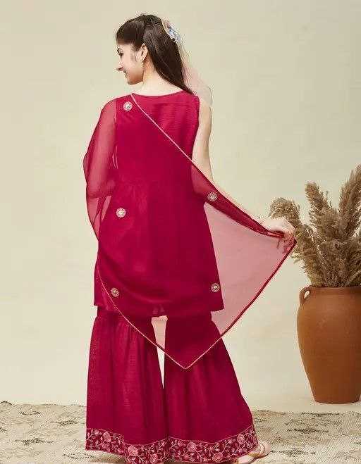 Ynf Silk KESH642 NIRJA Kids Wear Wholesale Girls Kurti Kids Ethnic Wear Kids Festive Wear Manufacturer- Kids Exports