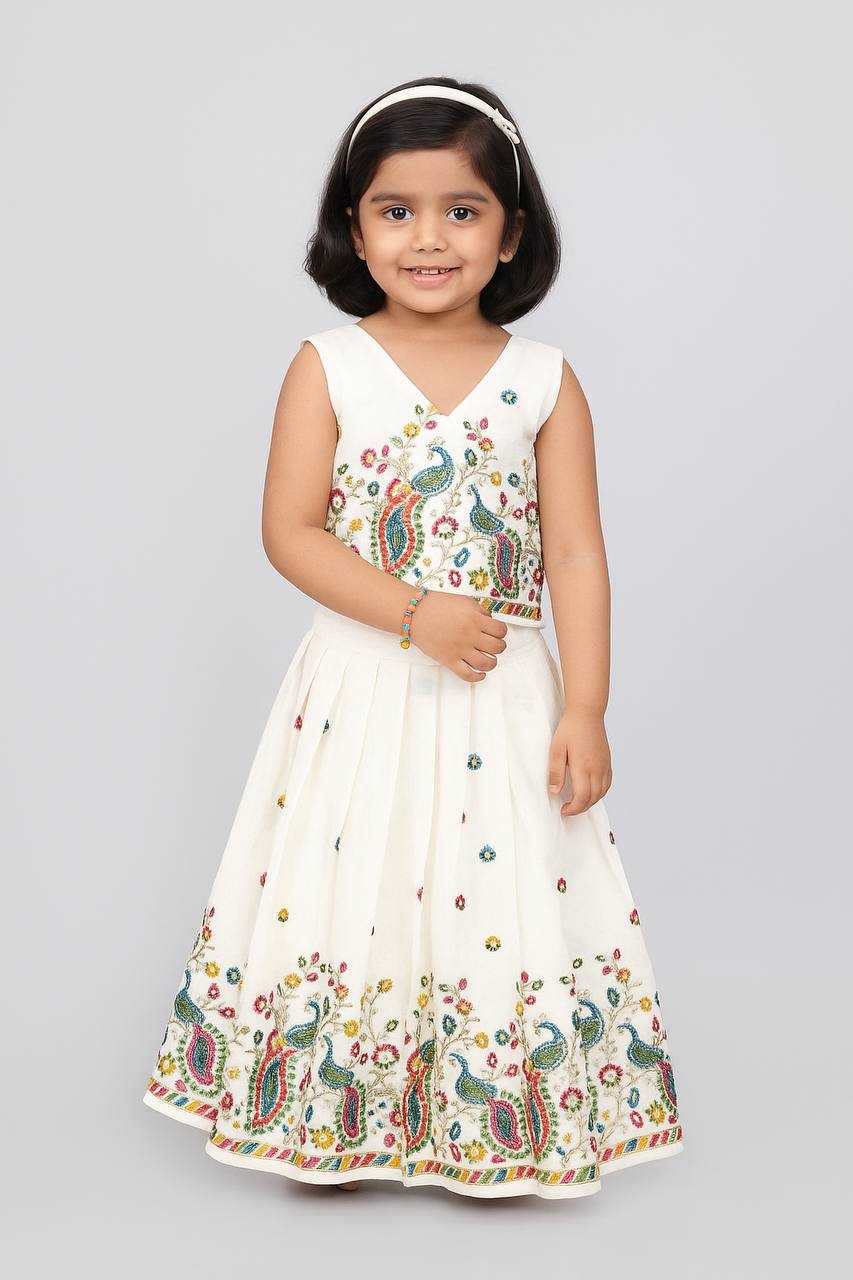 Ynf Soft Cotton KESH709 15 Kids Wear Wholesale Kids Lehenga Choli Girls Ethnic Wear Kids Traditional Jackets Manufacturer- Kids Exports