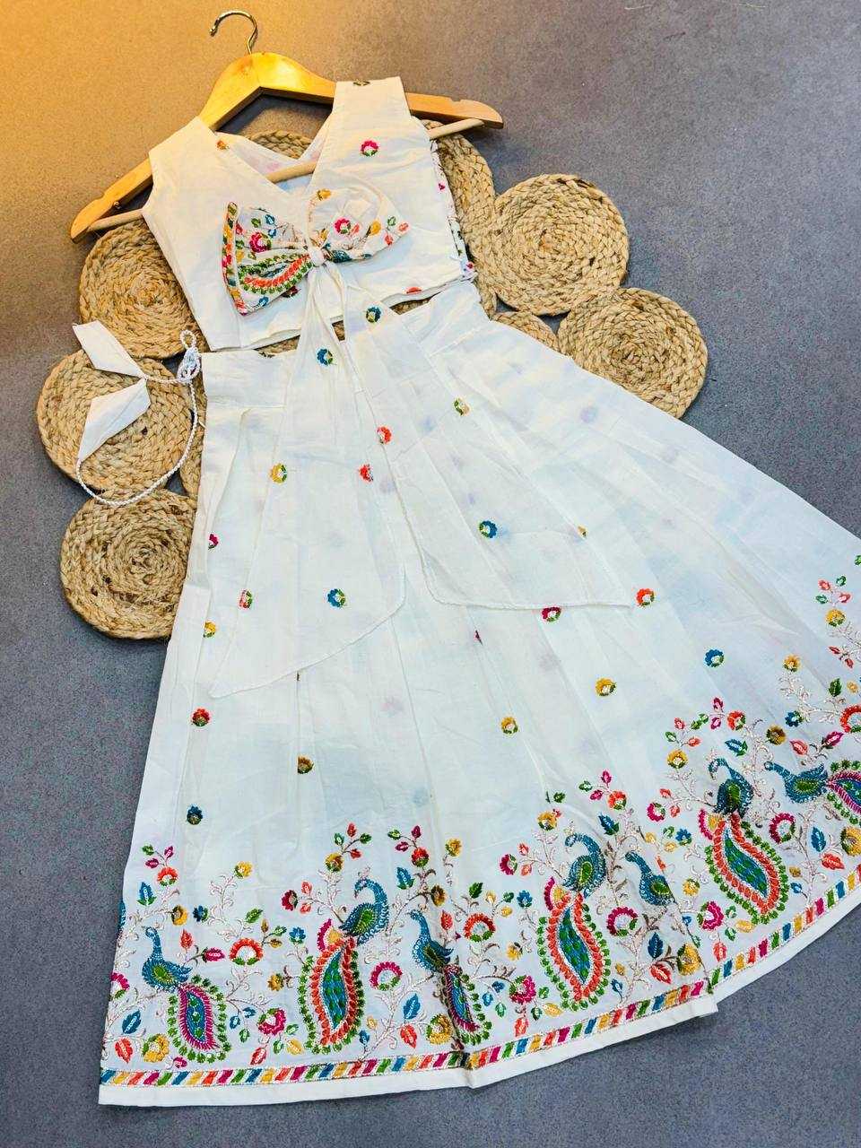 Ynf Soft Cotton KESH709 15 Kids Wear Wholesale Kids Lehenga Choli Girls Ethnic Wear Kids Traditional Jackets Manufacturer- Kids Exports