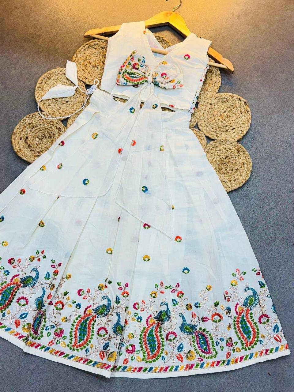 Ynf Soft Cotton KESH709 15 Kids Wear Wholesale Kids Lehenga Choli Girls Ethnic Wear Kids Traditional Jackets Manufacturer- Kids Exports