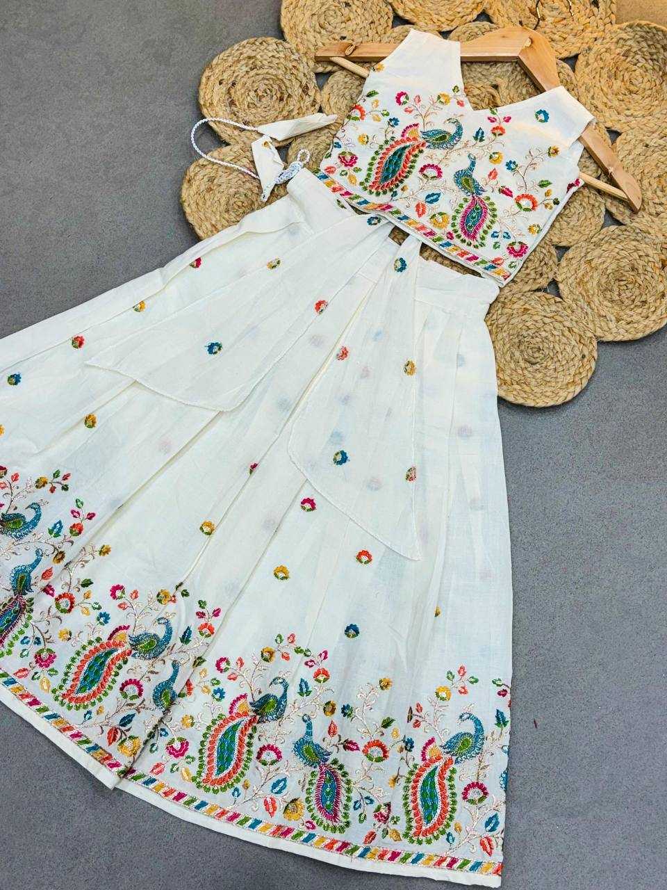 Ynf Soft Cotton KESH709 15 Kids Wear Wholesale Kids Lehenga Choli Girls Ethnic Wear Kids Traditional Jackets Manufacturer- Kids Exports