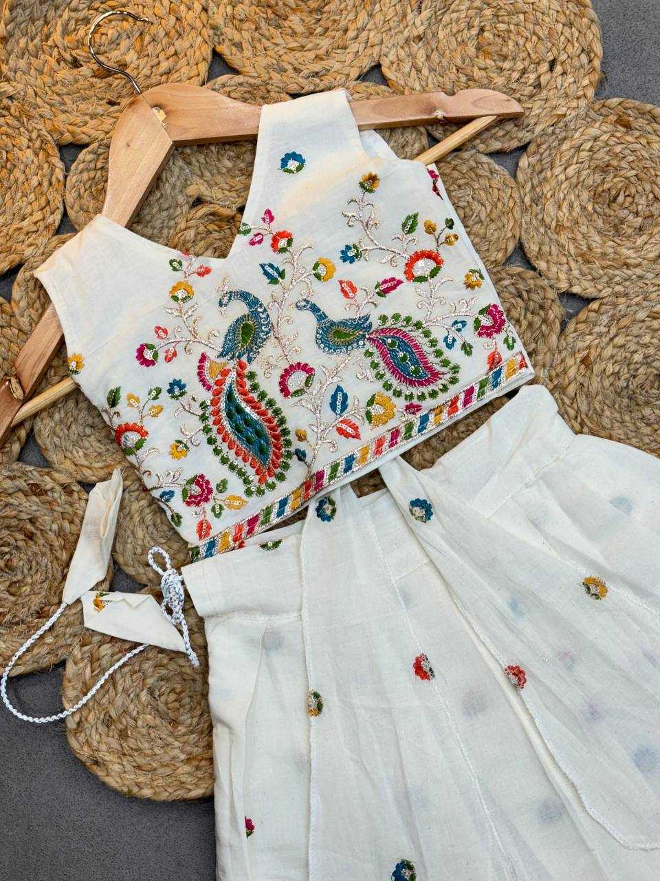 Ynf Soft Cotton KESH709 15 Kids Wear Wholesale Kids Lehenga Choli Girls Ethnic Wear Kids Traditional Jackets Manufacturer- Kids Exports