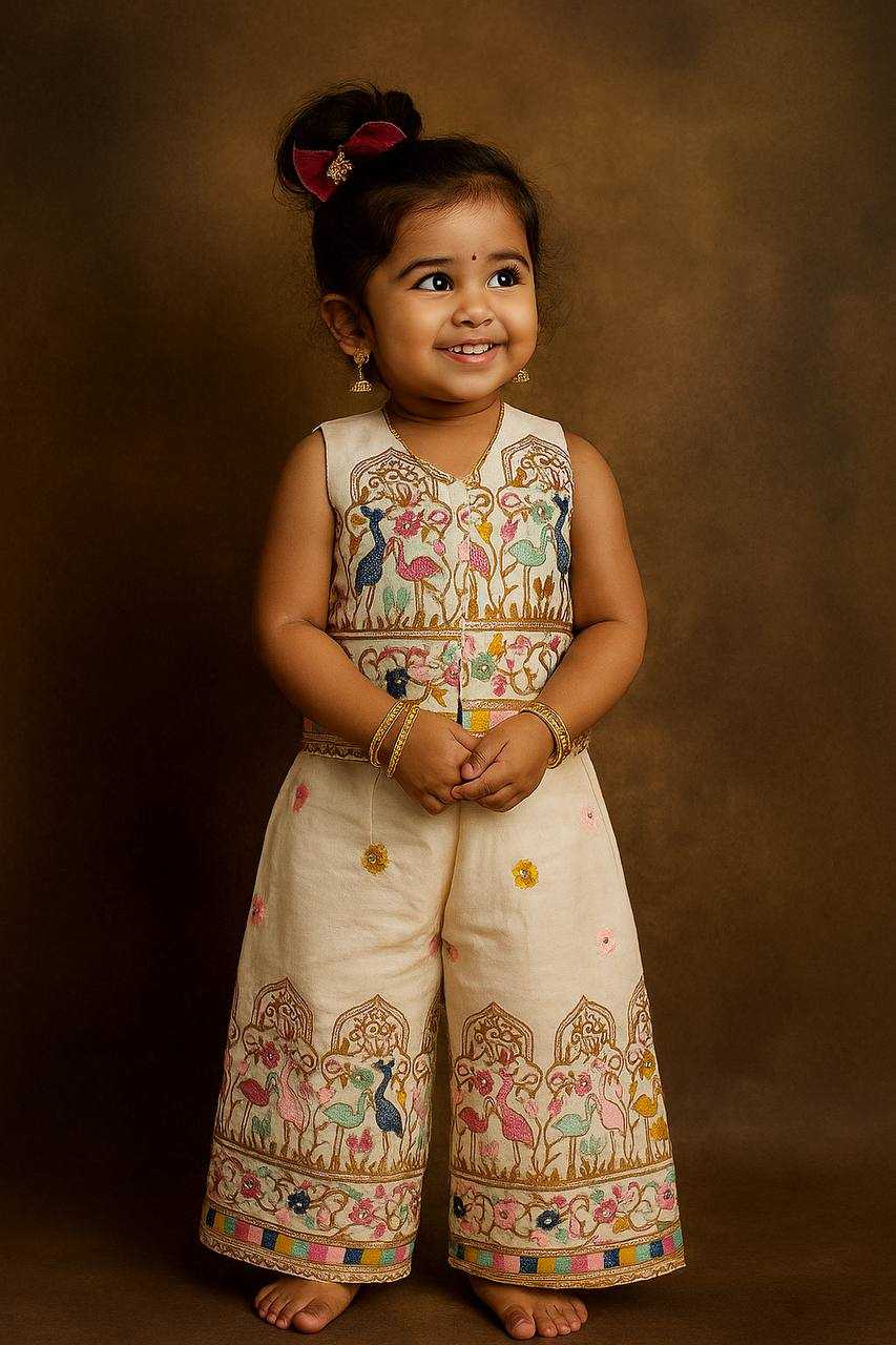 Ynf Soft Cotton KESH709 24 Kids Wear Wholesale Kids Co-ord Set Indian Wear For Kids Girls Ethnic Wear Manufacturer- Kids Exports