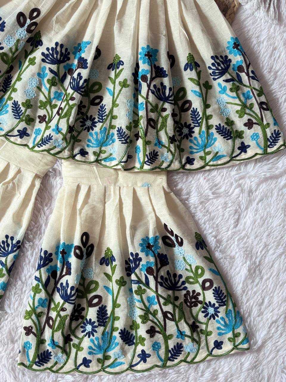 Ynf Soft Cotton KESH709 35 Kids Wear Wholesale Kids Sharara Girls Cotton Frocks Indian Wear For Kids Manufacturer- Kids Exports