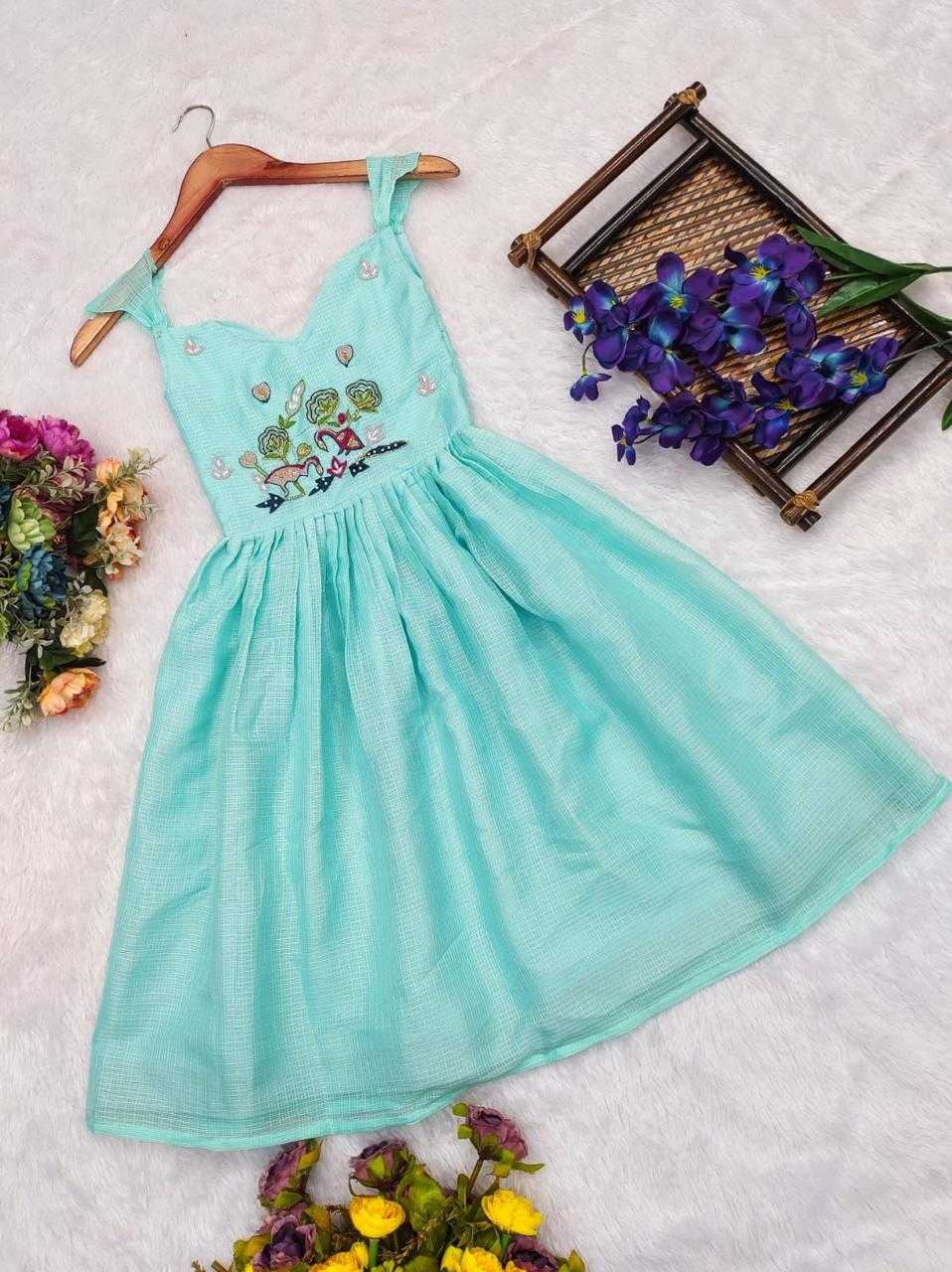 Ynf Soft Dola RIN235 OTIS Kids Wear Wholesale Kids Gown Kids Designer Frock Kids Party Wear Ethnic Manufacturer- Kids Exports