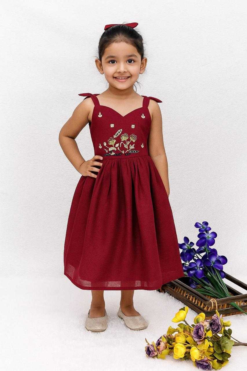 Ynf Soft Dola RIN235 OTIS Kids Wear Wholesale Kids Gown Kids Designer Frock Kids Party Wear Ethnic Manufacturer- Kids Exports