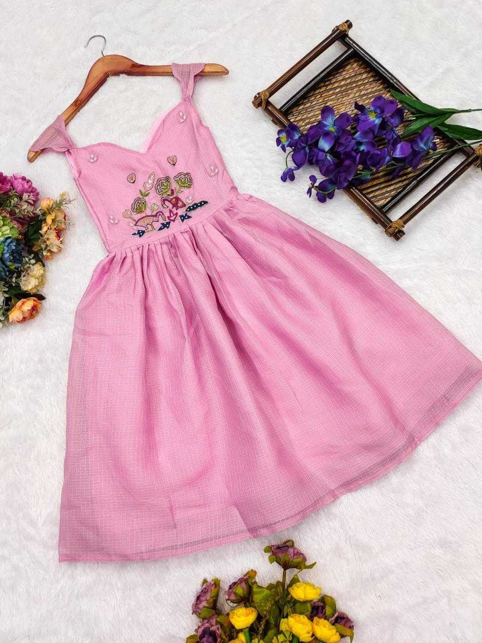 Ynf Soft Dola RIN235 OTIS Kids Wear Wholesale Kids Gown Kids Designer Frock Kids Party Wear Ethnic Manufacturer- Kids Exports