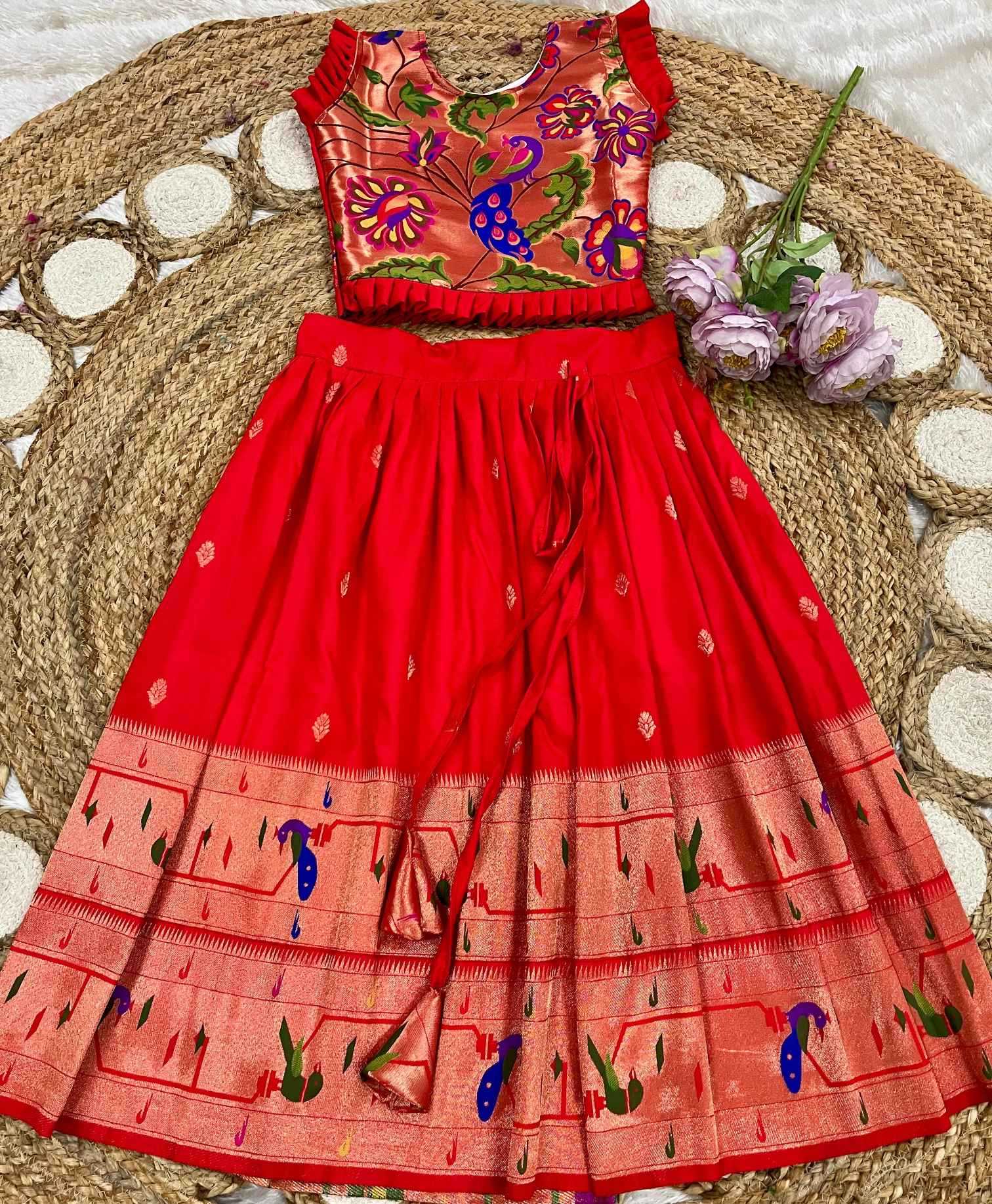 Ynf Soft Silk KESH685 MAHARANI Kids Wear Wholesale Kids Lehenga Kids Traditional Outfits Kids Festive Wear Manufacturer- Kids Exports