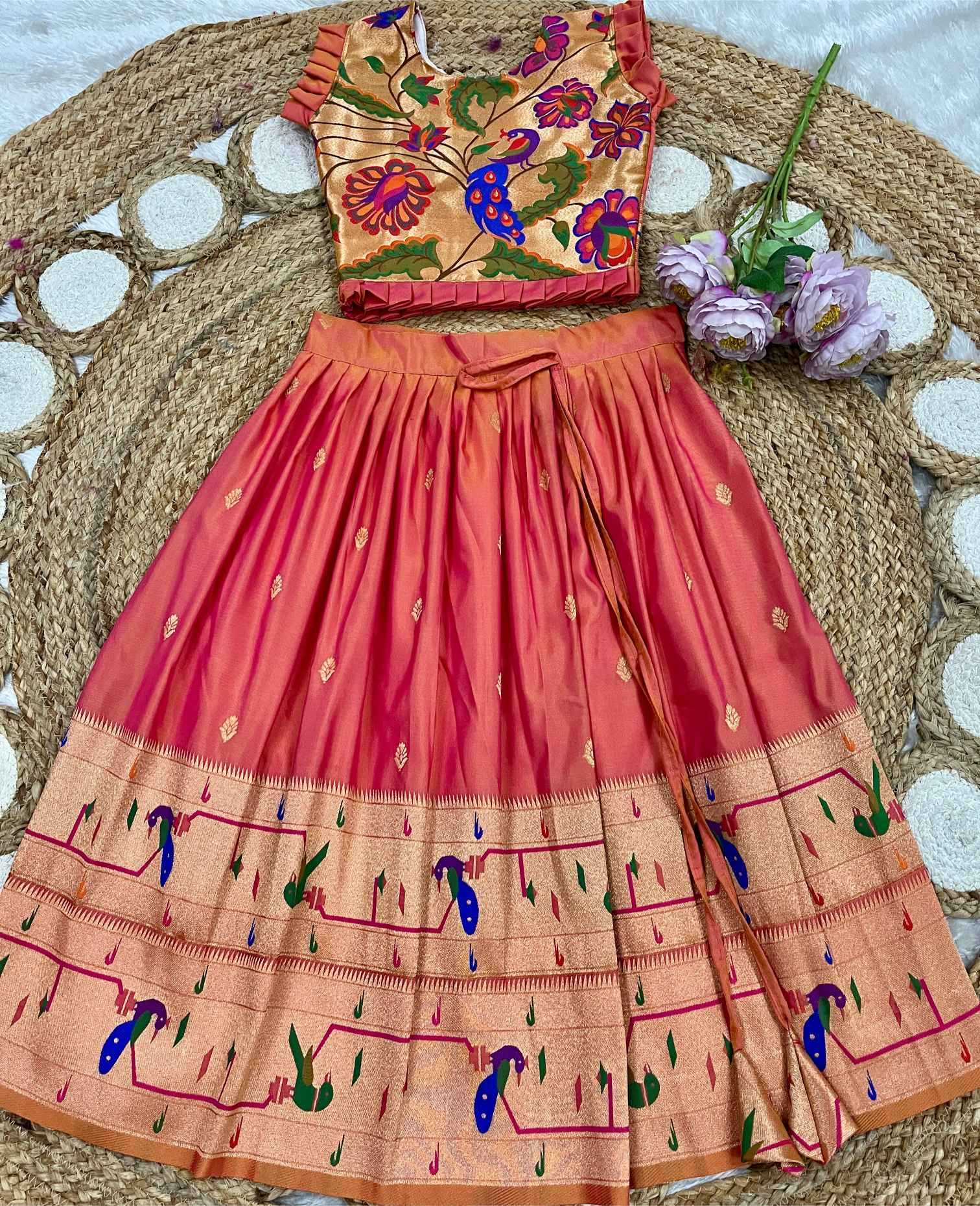 Ynf Soft Silk KESH685 MAHARANI Kids Wear Wholesale Kids Lehenga Kids Traditional Outfits Kids Festive Wear Manufacturer- Kids Exports