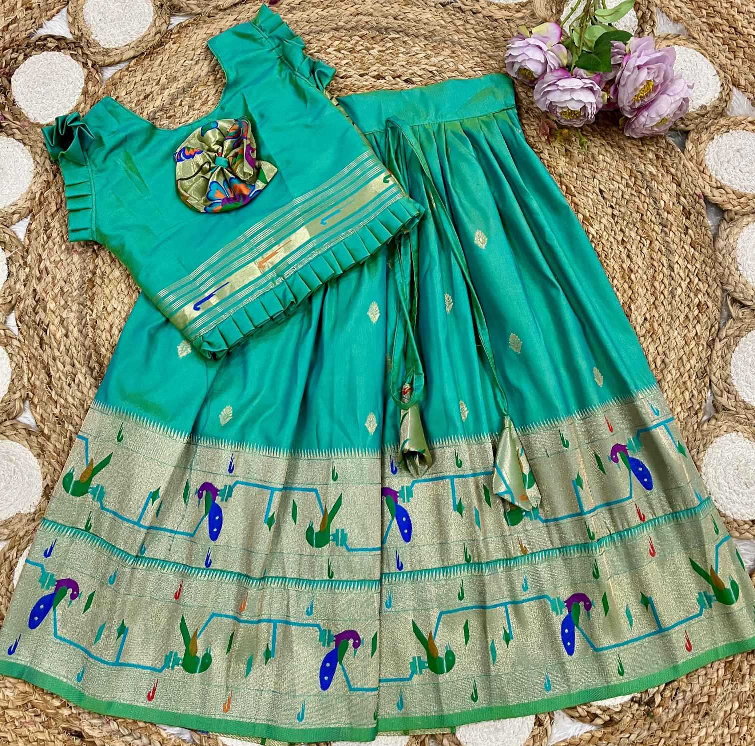 Ynf Soft Silk KESH685 MAHARANI Kids Wear Wholesale Kids Lehenga Kids Traditional Outfits Kids Festive Wear Manufacturer- Kids Exports