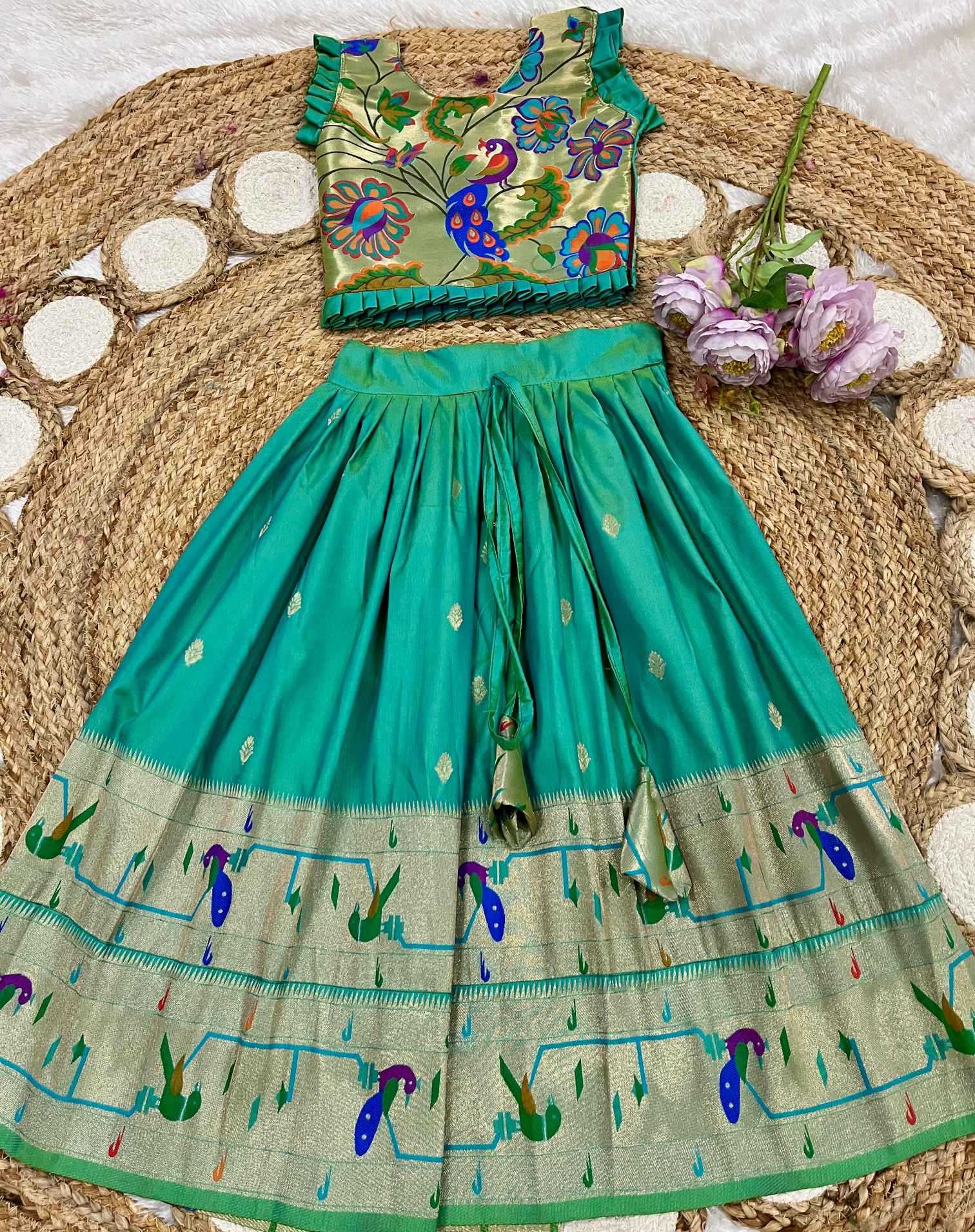 Ynf Soft Silk KESH685 MAHARANI Kids Wear Wholesale Kids Lehenga Kids Traditional Outfits Kids Festive Wear Manufacturer- Kids Exports