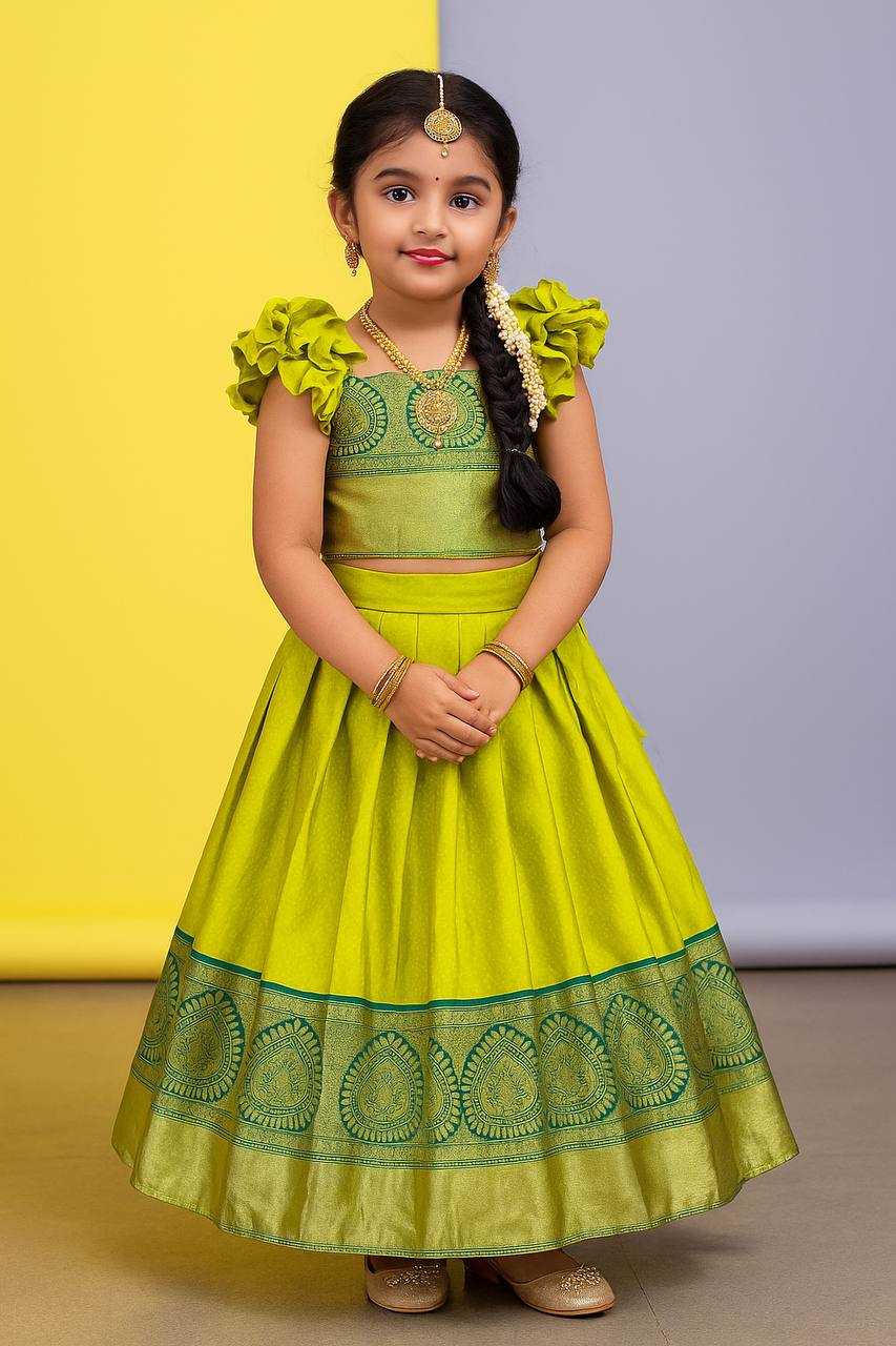 Ynf Soft Silk KESH709 04 Kids Wear Wholesale Ethnic Dresses For Kids Kids Lehenga Choli Kids Festive Wear Manufacturer- Kids Exports