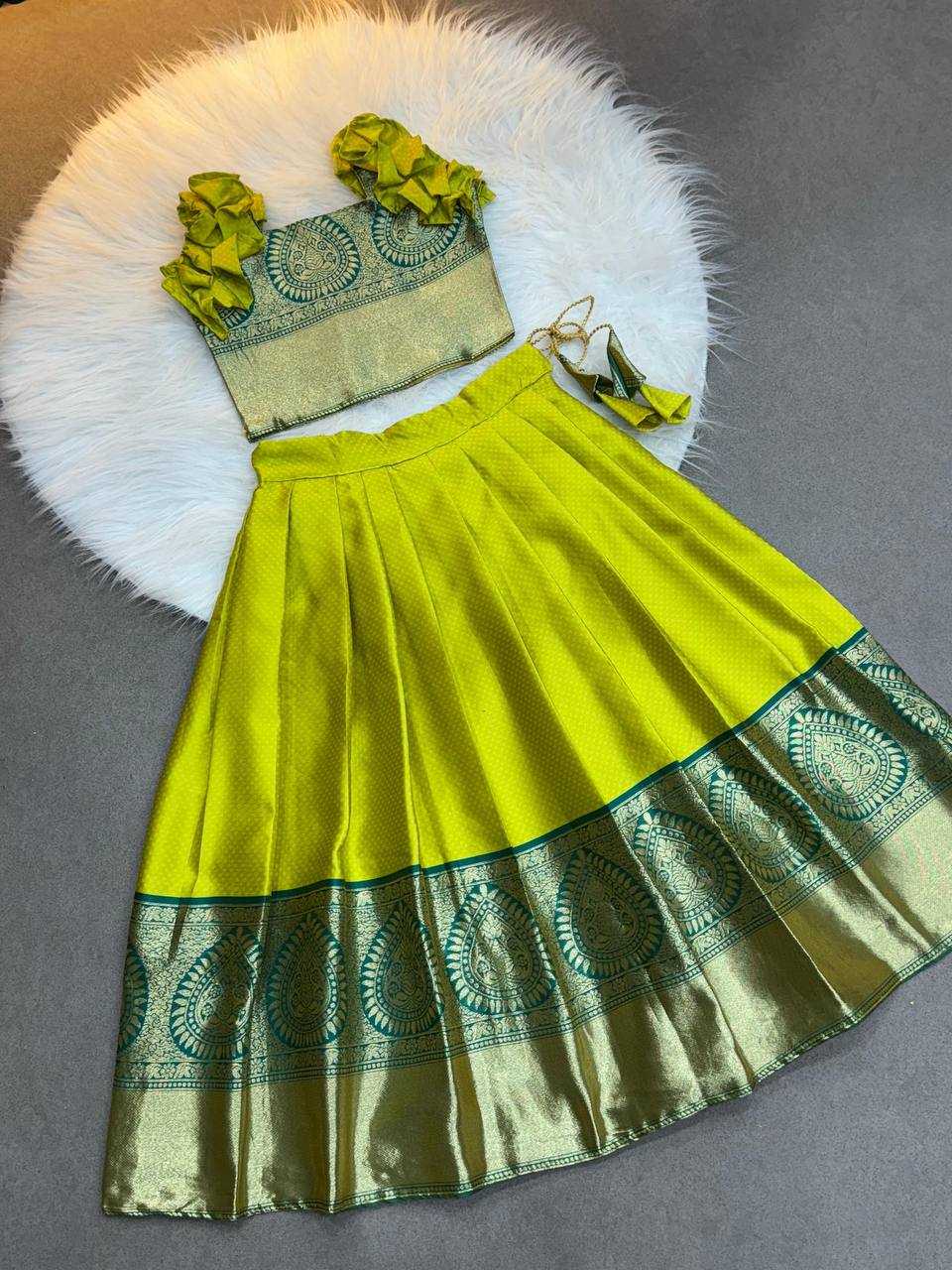 Ynf Soft Silk KESH709 04 Kids Wear Wholesale Ethnic Dresses For Kids Kids Lehenga Choli Kids Festive Wear Manufacturer- Kids Exports