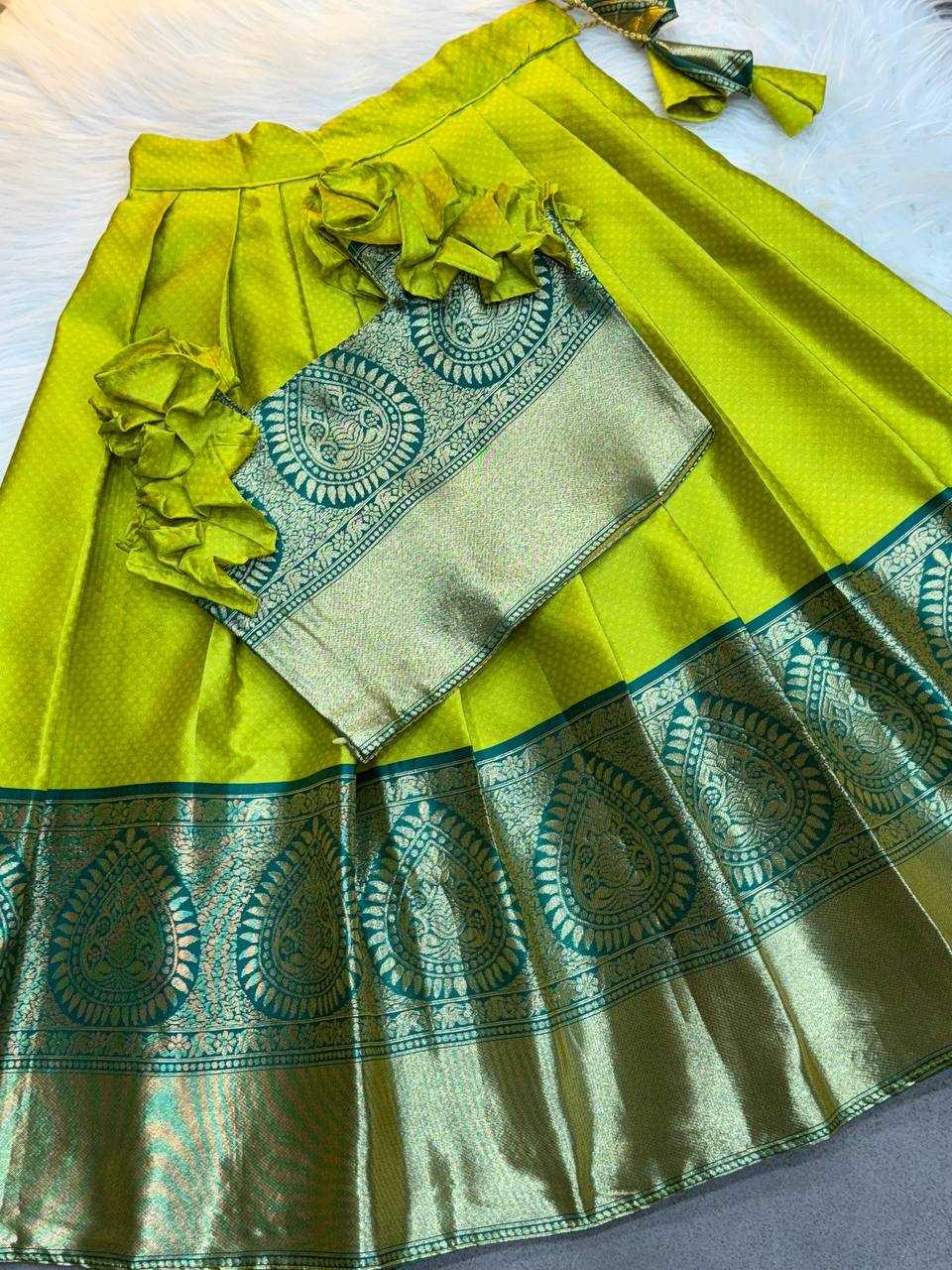 Ynf Soft Silk KESH709 04 Kids Wear Wholesale Ethnic Dresses For Kids Kids Lehenga Choli Kids Festive Wear Manufacturer- Kids Exports