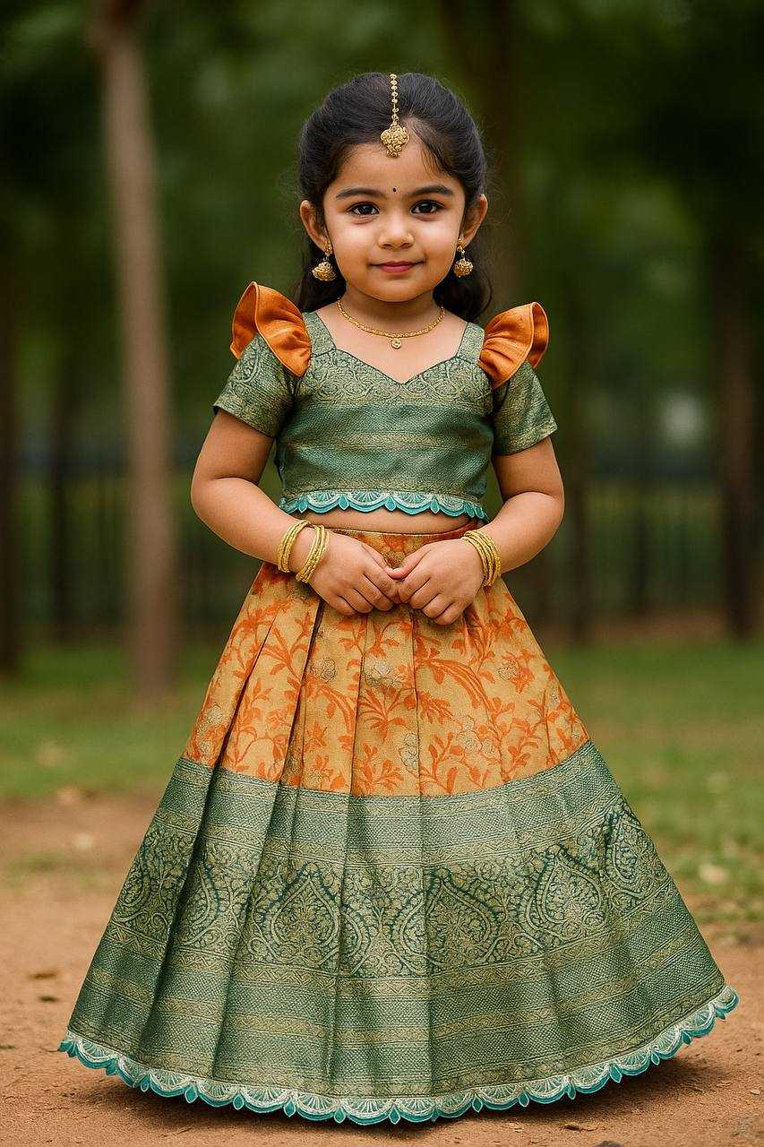 Ynf Soft Silk KESH709 05 Kids Wear Wholesale Kids Lehenga Choli Girls Ethnic Wear Kids Wedding Outfits Manufacturer- Kids Exports