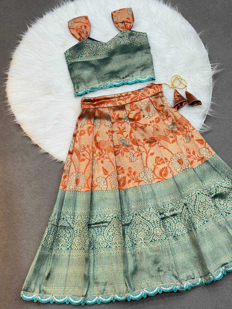 Ynf Soft Silk KESH709 05 Kids Wear Wholesale Kids Lehenga Choli Girls Ethnic Wear Kids Wedding Outfits Manufacturer- Kids Exports