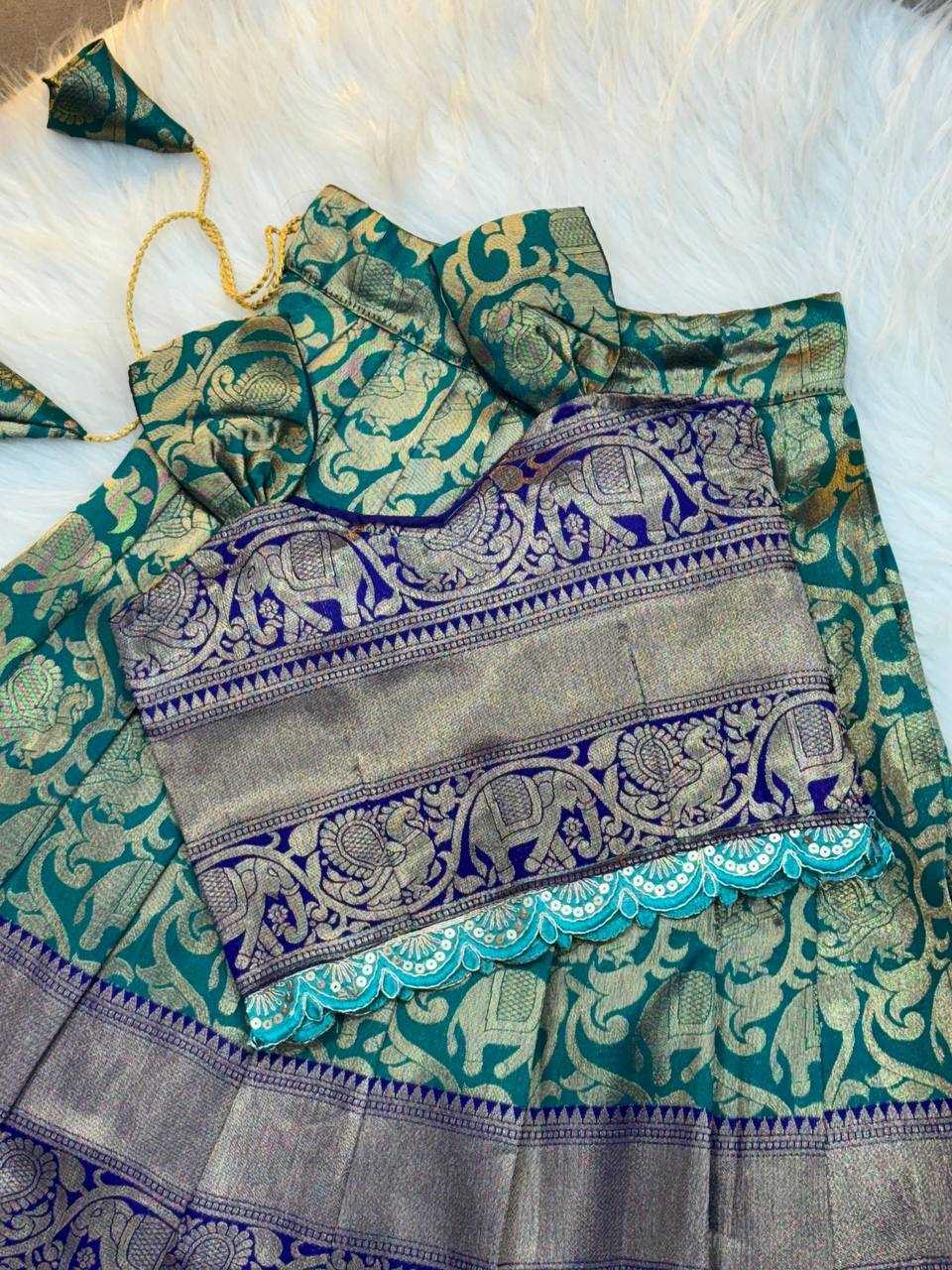 Ynf Soft Silk KESH709 06 Kids Wear Wholesale Kids Co-ord Set Kids Lehenga Choli Kids Festive Wear Manufacturer- Kids Exports