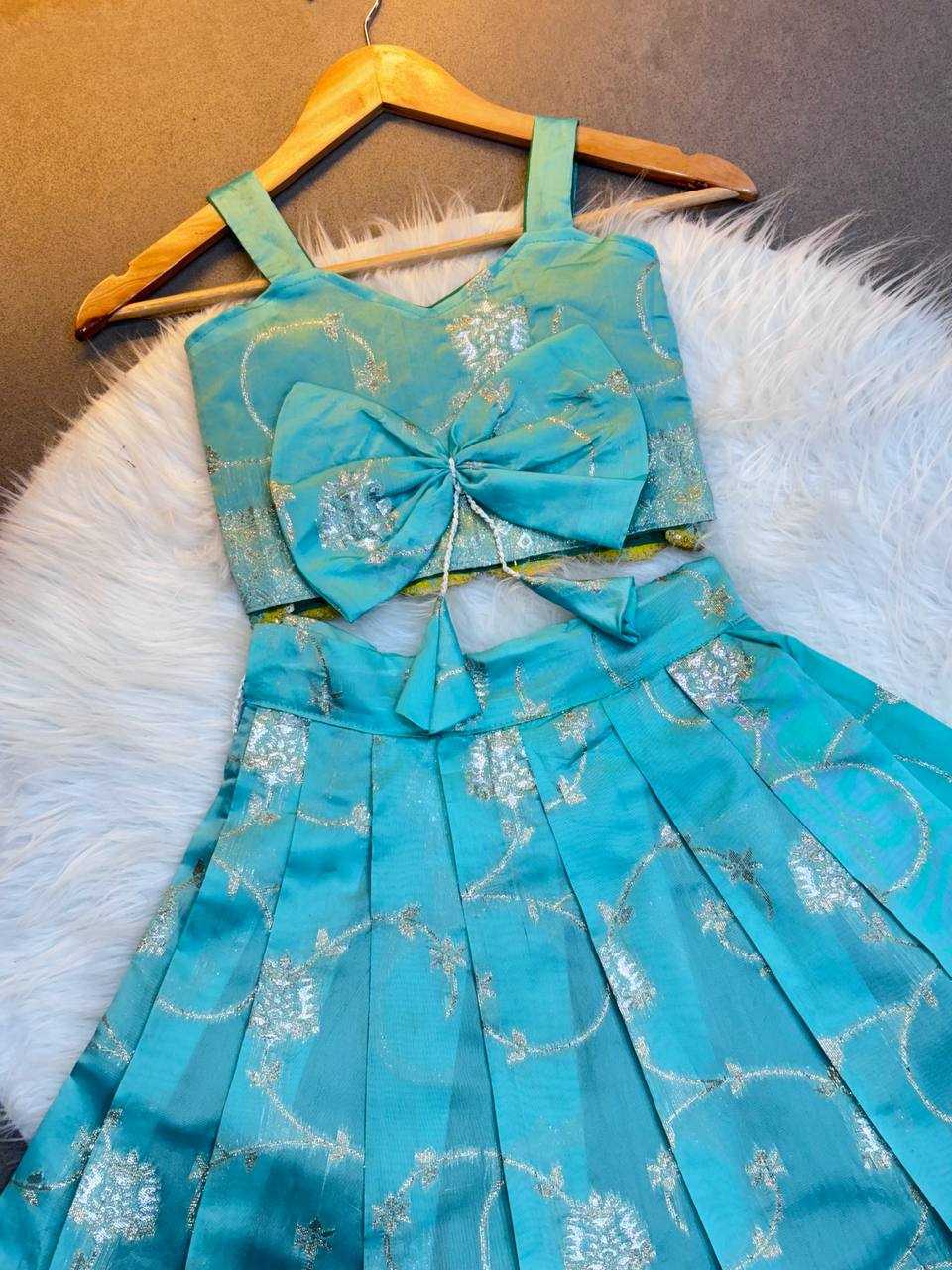 Ynf Soft Silk KESH709 09 Kids Wear Wholesale Kids Co-ord Set Ethnic Dresses For Kids Kids Lehenga Choli Manufacturer- Kids Exports