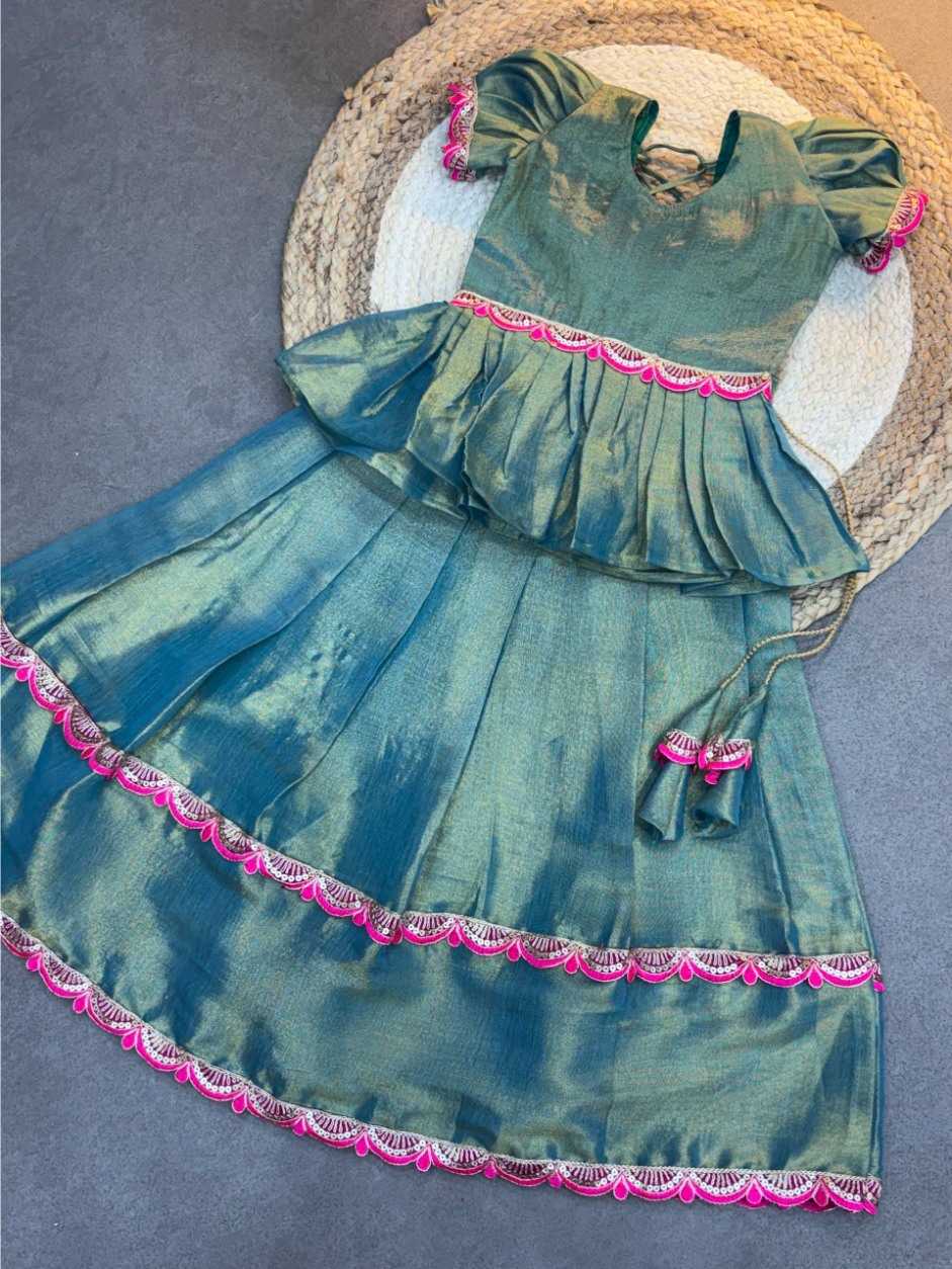 Ynf Soft Silk KESH709 10 Kids Wear Wholesale Kids Ethnic Wear Indian Wear For Kids Kids Lehenga Choli Manufacturer- Kids Exports