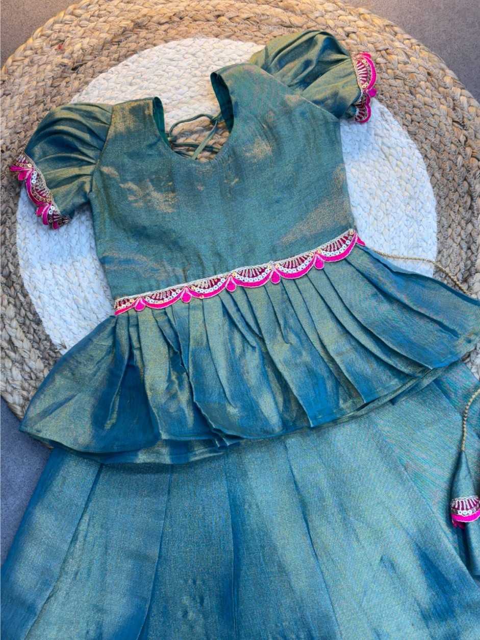 Ynf Soft Silk KESH709 10 Kids Wear Wholesale Kids Ethnic Wear Indian Wear For Kids Kids Lehenga Choli Manufacturer- Kids Exports