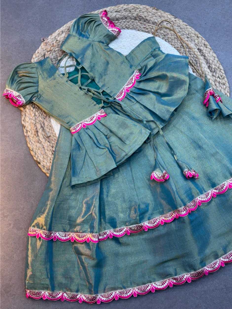 Ynf Soft Silk KESH709 10 Kids Wear Wholesale Kids Ethnic Wear Indian Wear For Kids Kids Lehenga Choli Manufacturer- Kids Exports