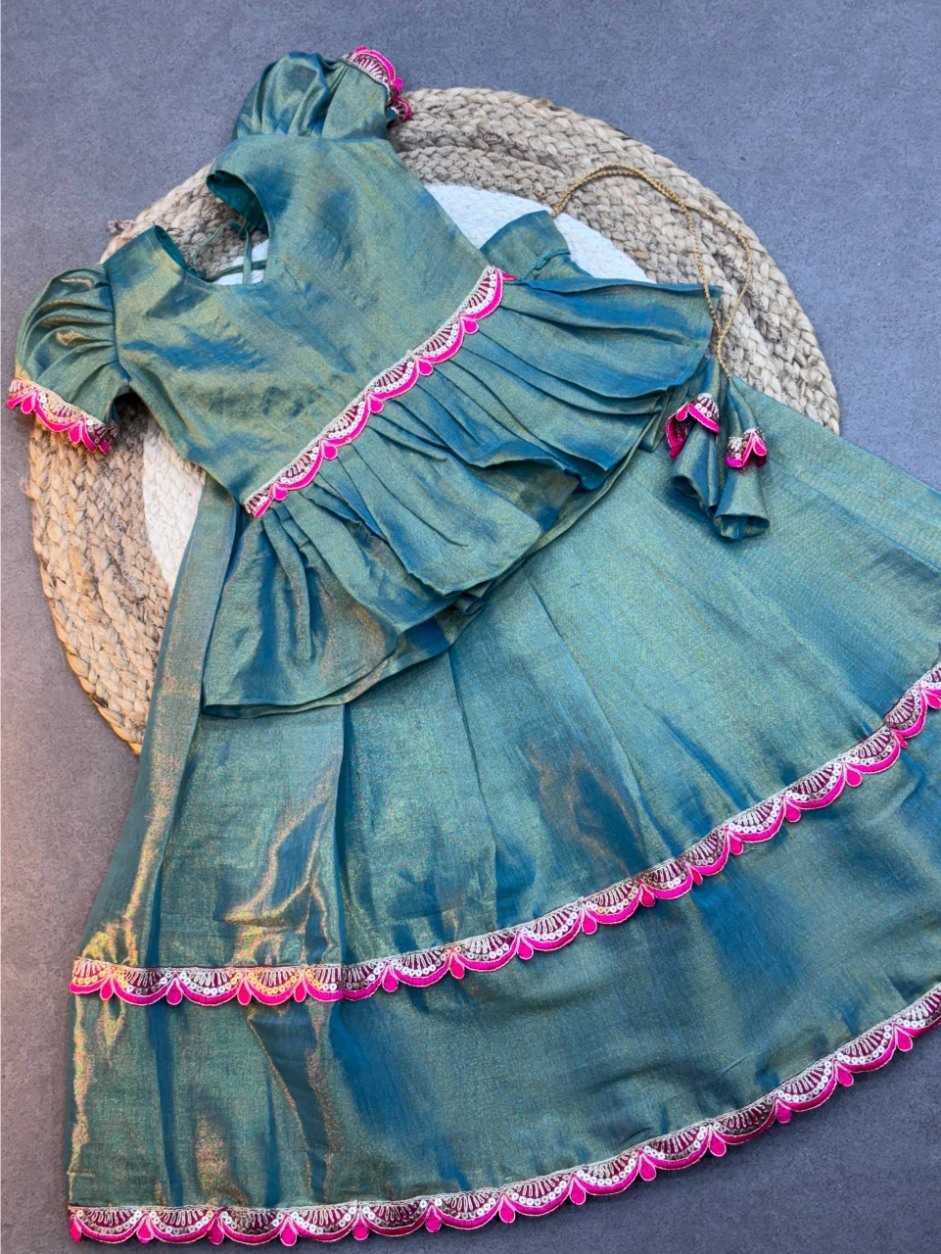 Ynf Soft Silk KESH709 10 Kids Wear Wholesale Kids Ethnic Wear Indian Wear For Kids Kids Lehenga Choli Manufacturer- Kids Exports