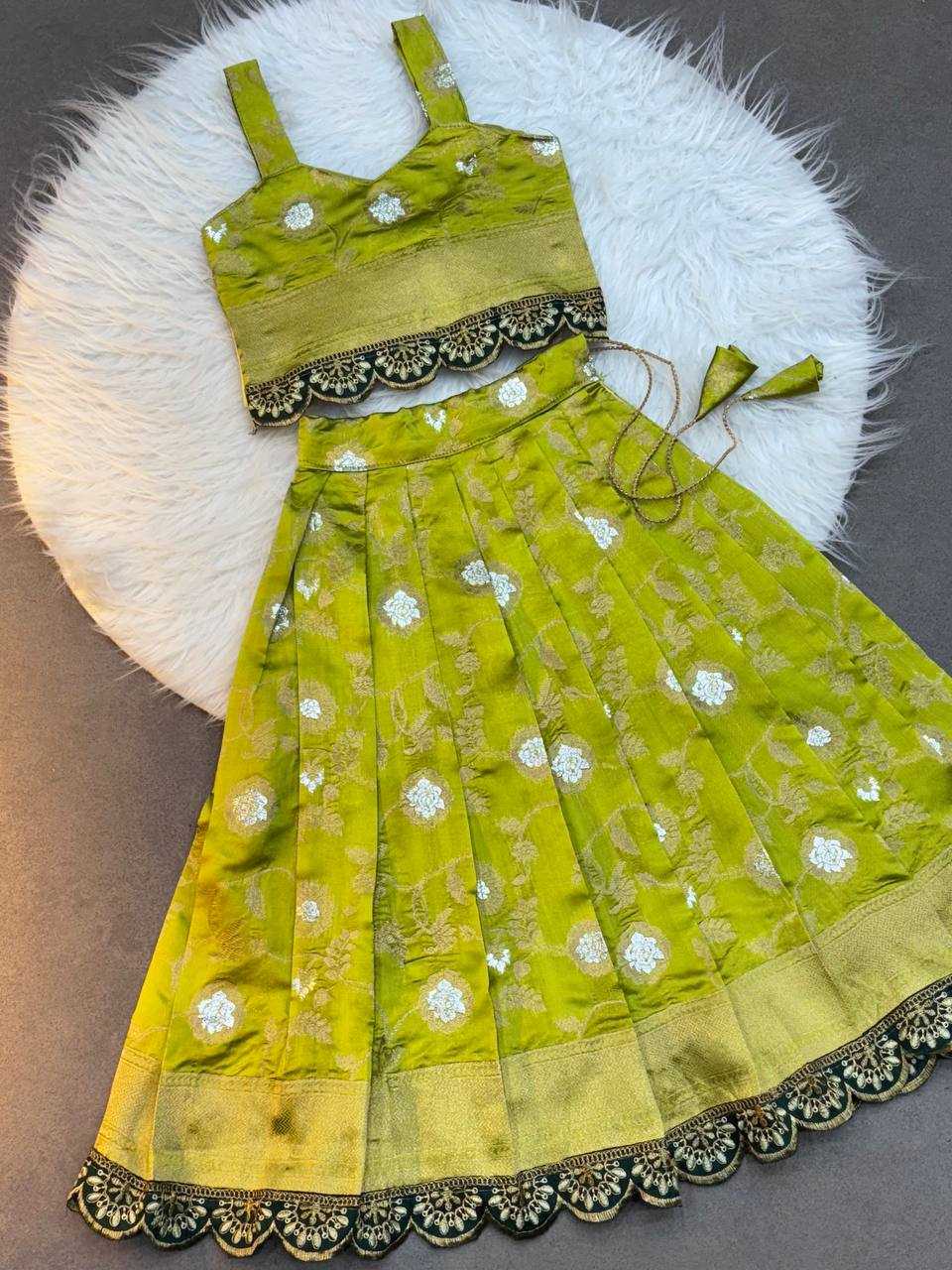 Ynf Soft Silk KESH709 11 Kids Wear Wholesale Kids Lehenga Choli Girls Ethnic Wear Kids Wedding Outfits Manufacturer- Kids Exports