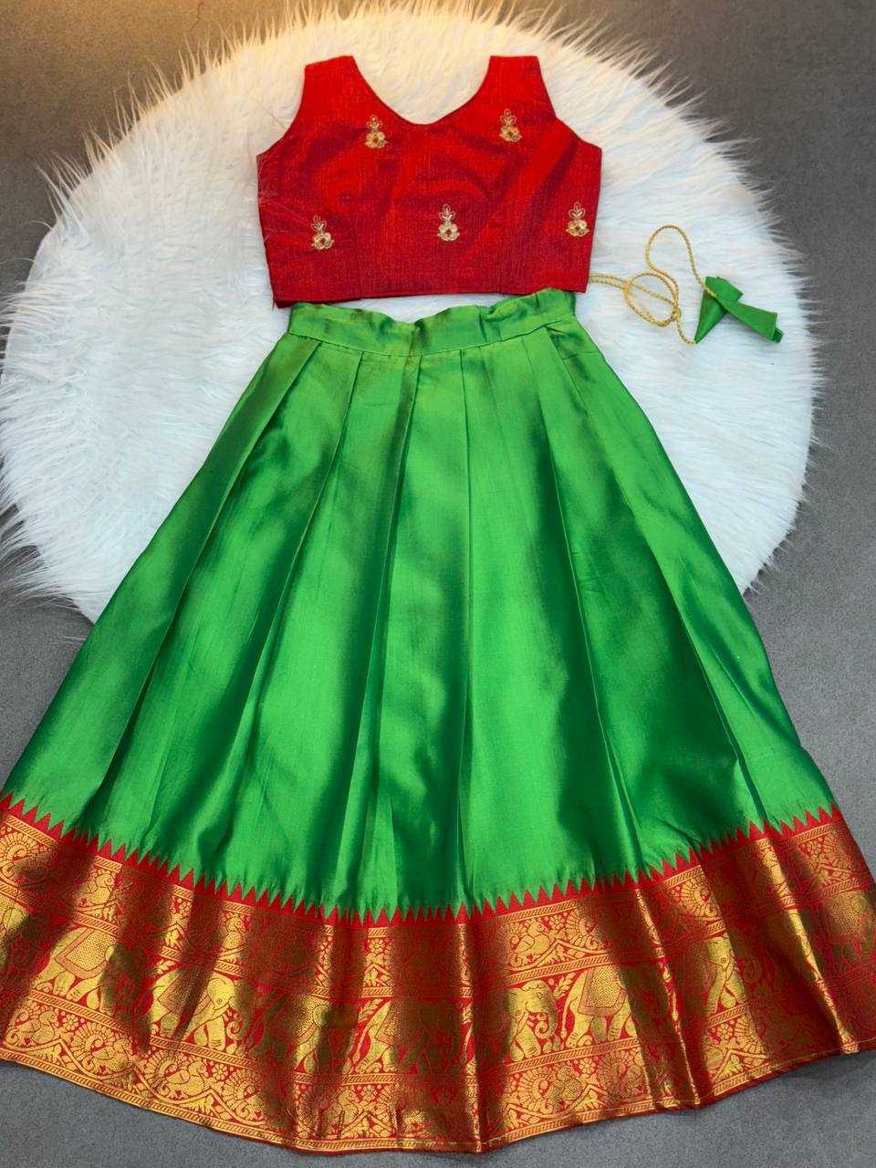 Ynf Soft Silk KESH709 12 Kids Wear Wholesale Kids Lehenga Kids Co-ord Set Kids Lehenga Choli Manufacturer- Kids Exports