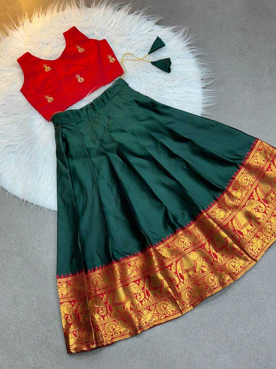 Ynf Soft Silk KESH709 12 Kids Wear Wholesale Kids Lehenga Kids Co-ord Set Kids Lehenga Choli Manufacturer- Kids Exports