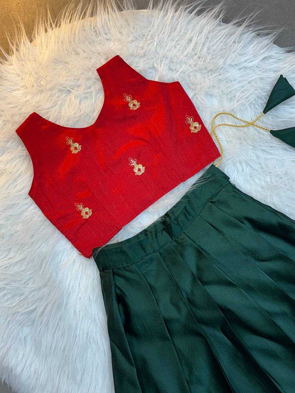 Ynf Soft Silk KESH709 12 Kids Wear Wholesale Kids Lehenga Kids Co-ord Set Kids Lehenga Choli Manufacturer- Kids Exports