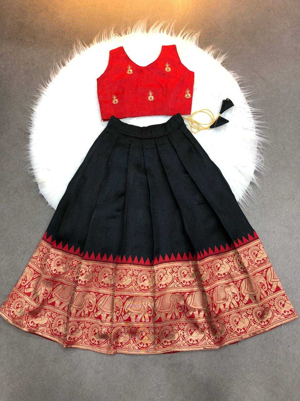 Ynf Soft Silk KESH709 12 Kids Wear Wholesale Kids Lehenga Kids Co-ord Set Kids Lehenga Choli Manufacturer- Kids Exports